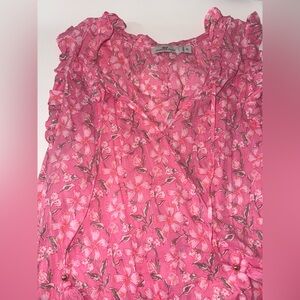Vineyard Vines Floral Pink Women's Top